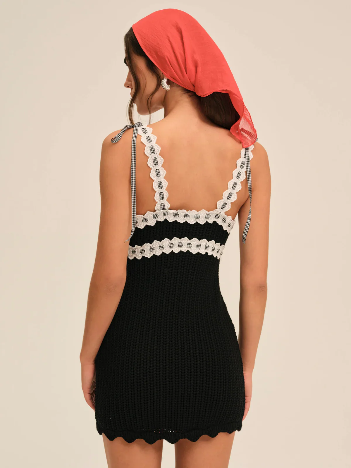 Becka Black Mini Dress - Image 5