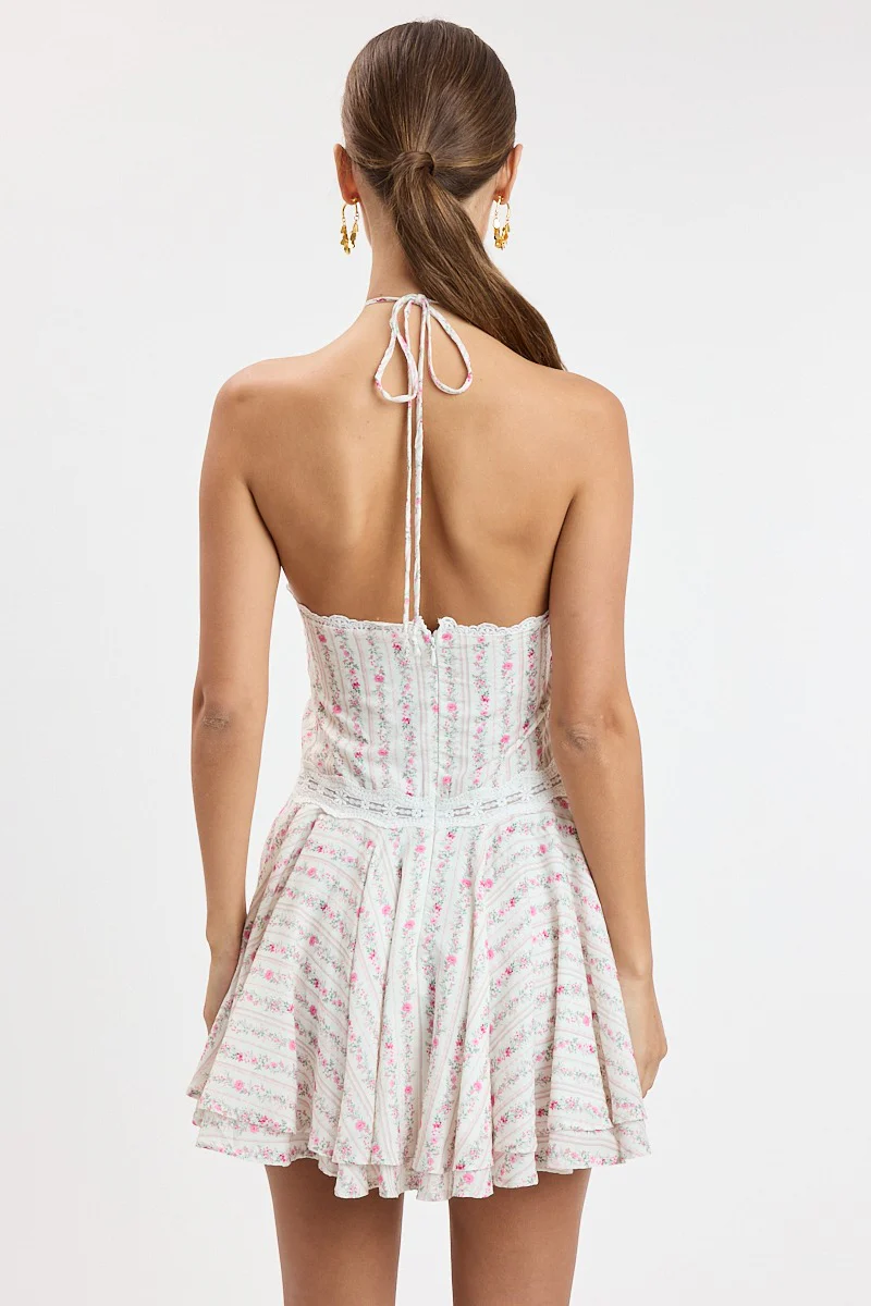 Breezy Bloom Halter Sundress - Image 2