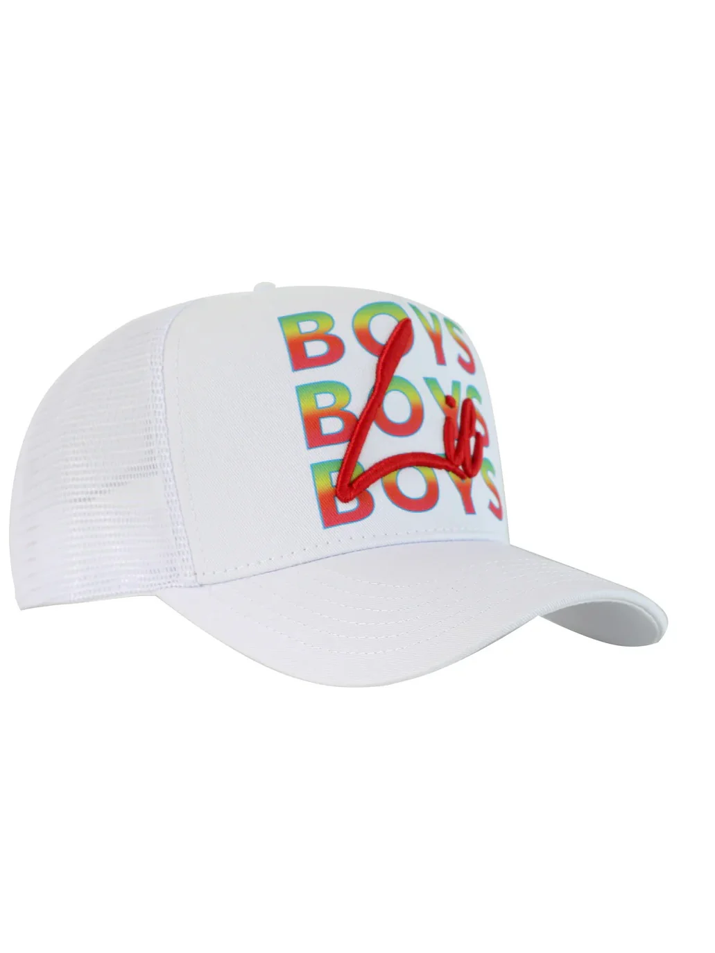 Boys Lie Boys Boys Boys Trucker Hat - Image 2