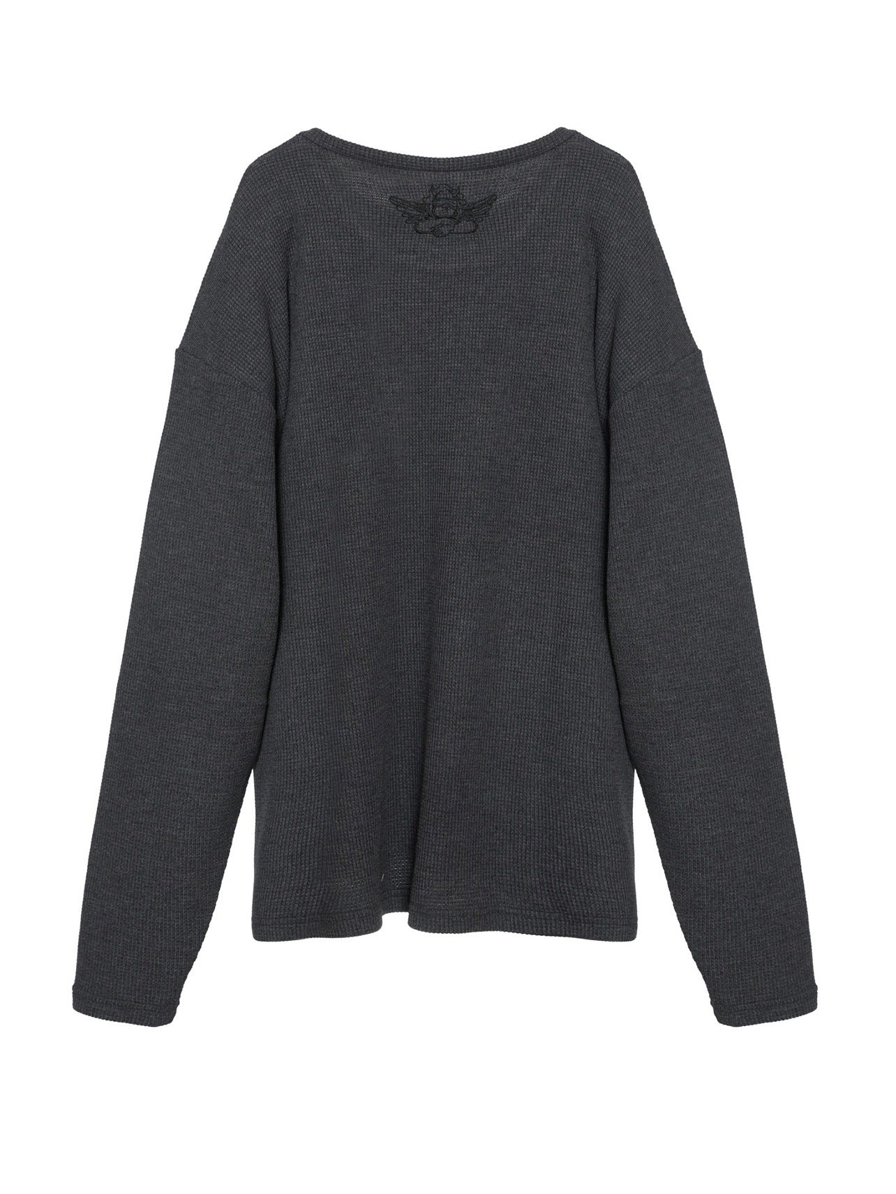 Boys Lie CHARCOAL GREY CAITLYN CODED THERMAL LONG SLEEVE - Image 4