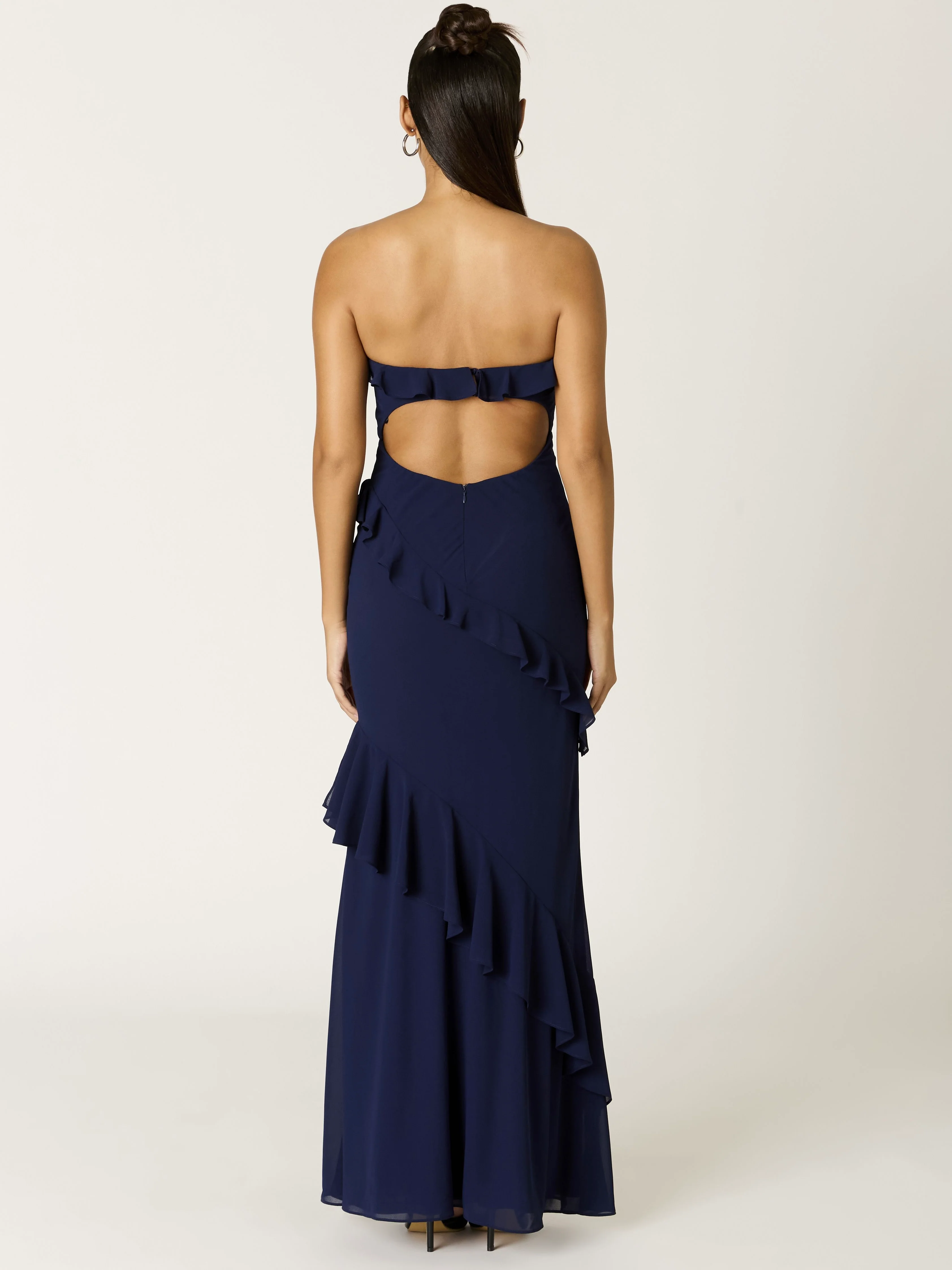 Eva Navy Maxi Dress - Image 4