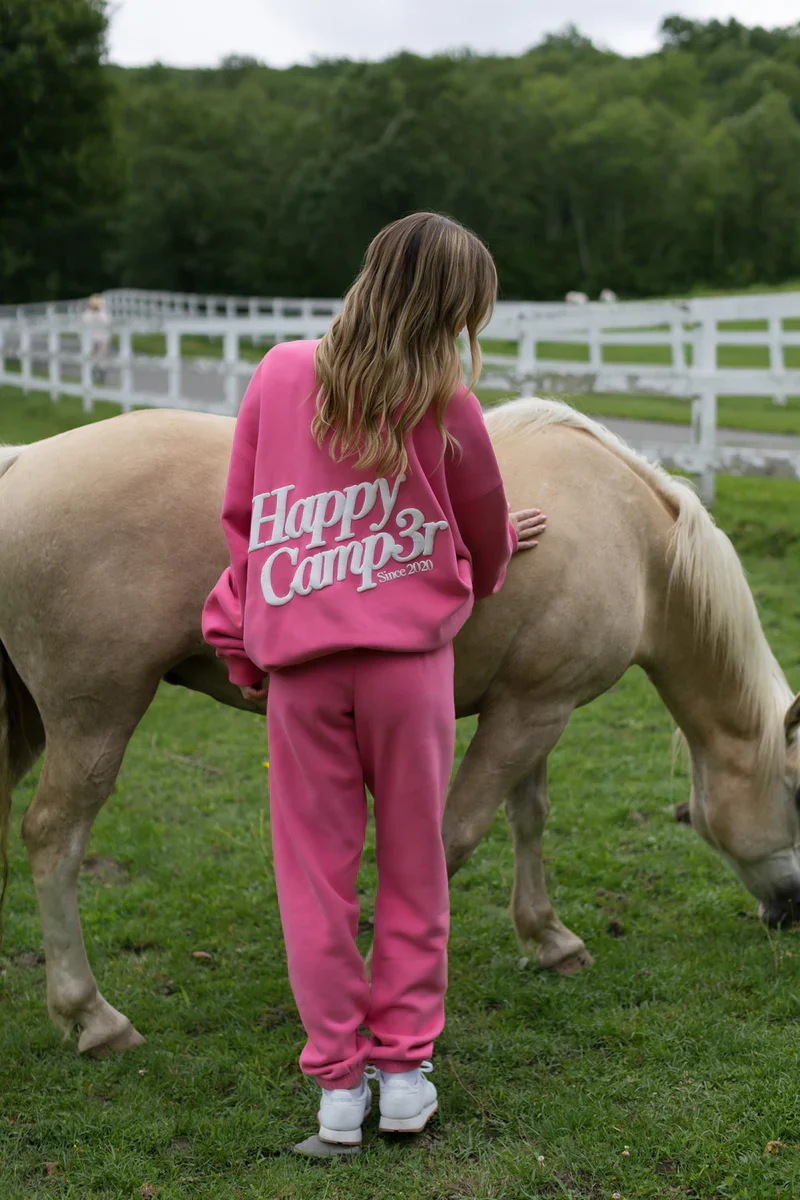 Happy Camp3r Hot Pink Mock Neck Pull Over - Image 4