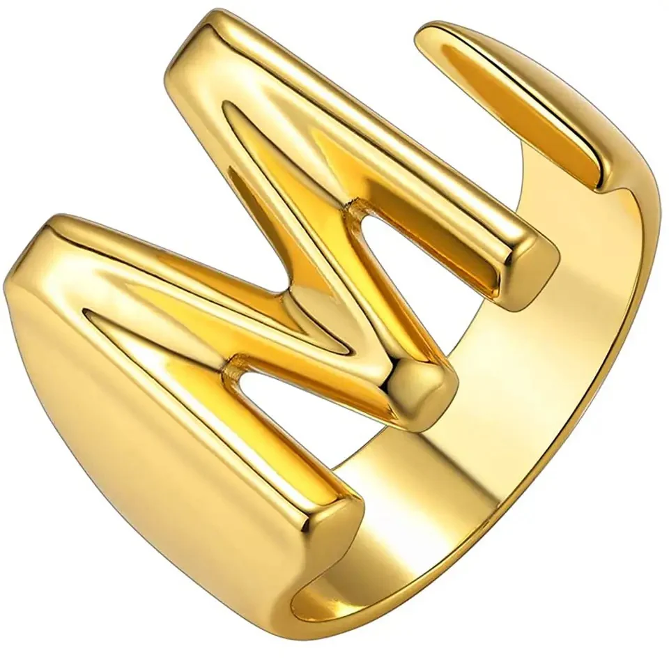 Lido Bold Initial Ring - Image 14