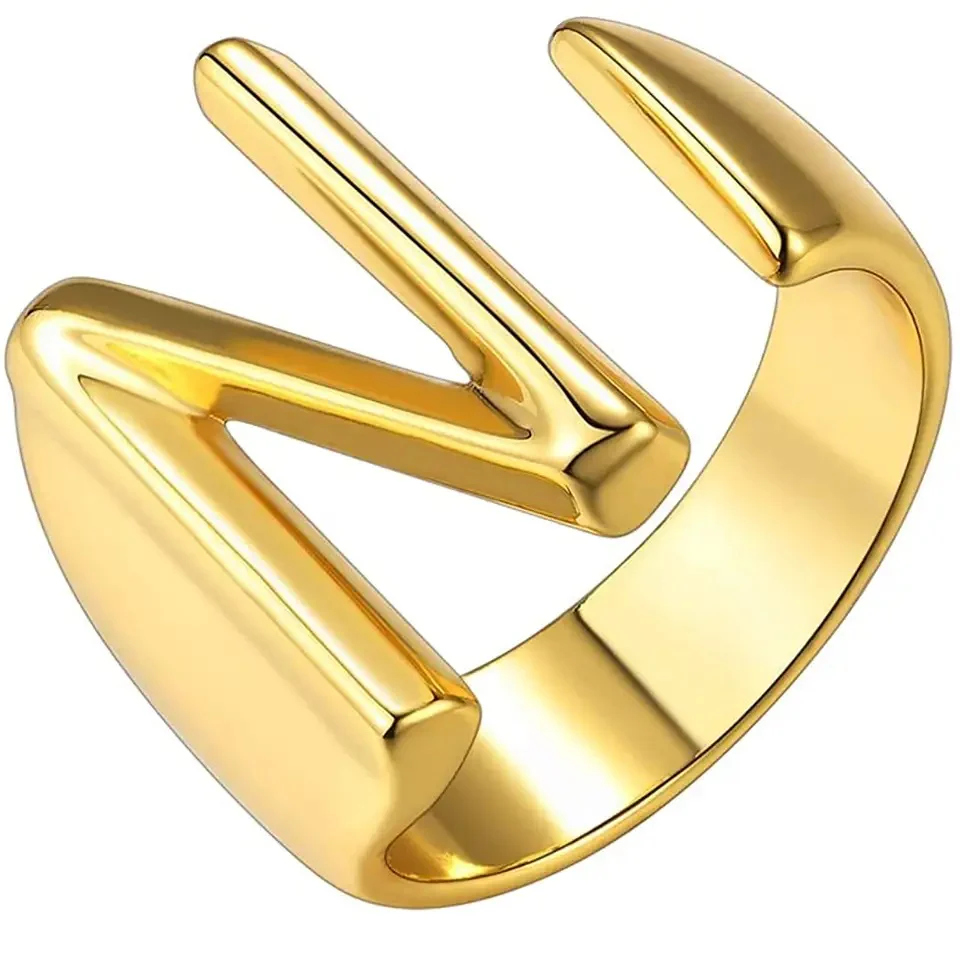 Lido Bold Initial Ring - Image 15