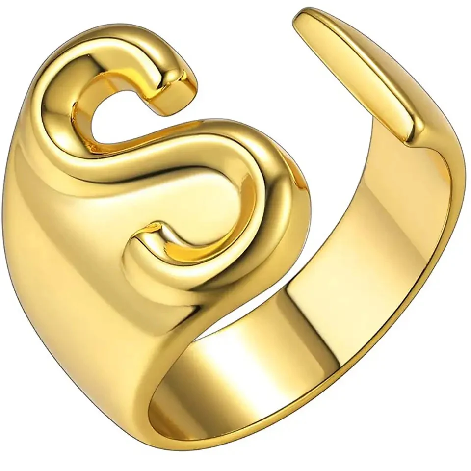 Lido Bold Initial Ring - Image 19