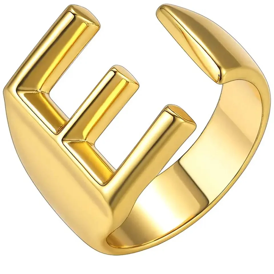 Lido Bold Initial Ring - Image 8