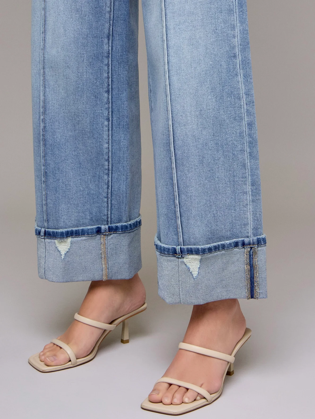 Nori Mid Rise Wide Leg Cuff Jean - Image 3