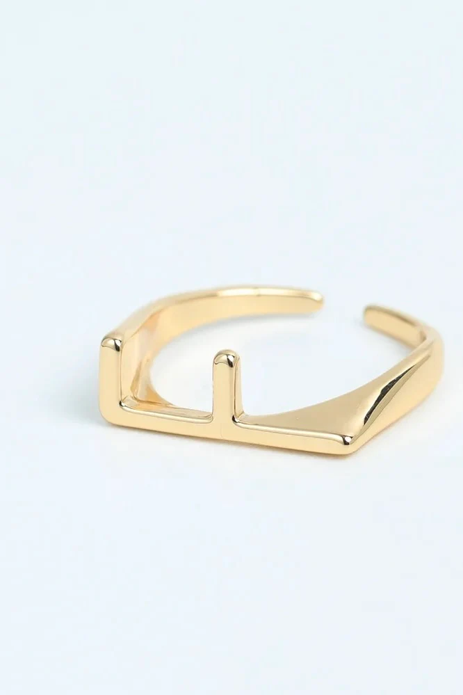 Sloane Slim Initial Ring - Image 7