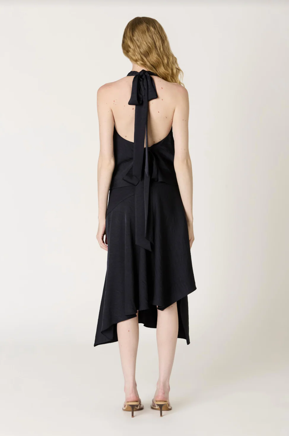 Nia Solana Navy Satin Top - Image 3